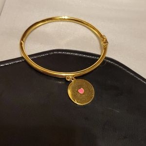 Authentic Kate Spade Heart Charm "Let's Go Steady"